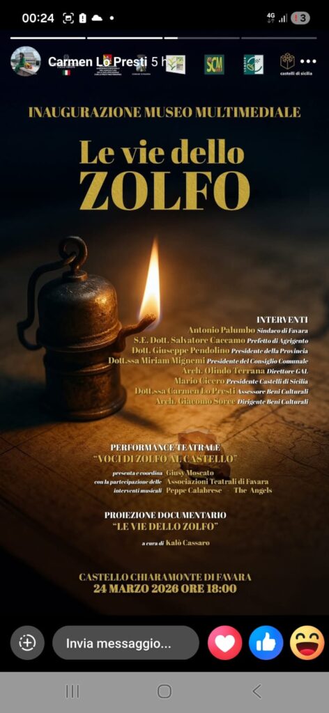 Favara, inaugurato Museo multimediale “Le vie dello zolfo” (video)